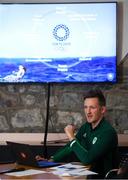 5 November 2019; Deputy Chef de Mission Gavin Noble during an Olympic Federation of Ireland Media Briefing in Dublin on a Ticketing Update for Tokyo 2020 Olympic Games. Photo by Ramsey Cardy/Sportsfile