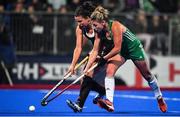 3 November 2019; Chloe Watkins of Ireland in action against Karli Johansen of Canada during the FIH Women's Olympic Qualifier match between Ireland and Canada at Energia Park in Dublin. Photo by Brendan Moran/Sportsfile