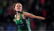 3 November 2019; Roisin Upton of Ireland celebrates after the FIH Women's Olympic Qualifier match between Ireland and Canada at Energia Park in Dublin. Photo by Brendan Moran/Sportsfile