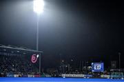 3 November 2019; The attendance of 6137 people are announced during the FIH Women's Olympic Qualifier match between Ireland and Canada at Energia Park in Dublin. Photo by Brendan Moran/Sportsfile