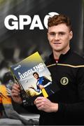 6 November 2019; The Gaelic Players Association’s (GPA) Chief Executive Paul Flynn has launched their Student Report 2019 at the Campus Conference in Abbotstown in Dublin. The report highlights the challenges experienced by GPA student-members and provides actionable GPA recommendations to help student-members achieve better-balanced lifestyles so they can thrive on and off the field, Pictured at the Gaelic Players Association Launch Student Report was Tyrone footballer Conor Myler.    Photo by Matt Browne/Sportsfile