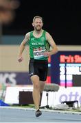 7 November 2019; Team Ireland's Conor McIlveen, from Derry, competing in the T38 400m heats during day one of the World Para Athletics Championships 2019 at Dubai Club for People of Determination Stadium in Dubai, United Arab Emirates. Photo by Ben Booth/Sportsfile