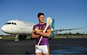 8 November 2019; Wexford's Lee Chin was at Aer Lingus Hangar 6 at Dublin Airport this morning where Aer Lingus, in partnership with the GAA & GPA, unveiled a one-of-a-kind customised playing kit for the New York Hurling Classic which takes place at Citi Field in New York on November 16th. Aer Lingus will once again be the Official Airline of the event and will be responsible for flying the four teams to New York.  Aer Lingus is Ireland’s only 4-Star airline and has been involved in the Hurling Classic on three previous occasions where it has been played at Fenway Park in 2015, 2017 & 2018. Photo by Seb Daly/Sportsfile