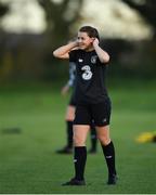 8 November 2019; Emily Whelan during a Republic of Ireland WNT training session at Johnstown House in Enfield, Meath. Photo by Seb Daly/Sportsfile