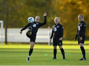 8 November 2019; Diane Caldwell during a Republic of Ireland WNT training session at Johnstown House in Enfield, Meath. Photo by Seb Daly/Sportsfile