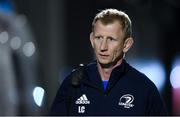 8 November 2019; Leinster head coach Leo Cullen arrives ahead of the Guinness PRO14 Round 6 match between Connacht and Leinster at the Sportsground in Galway. Photo by Ramsey Cardy/Sportsfile