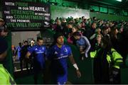 8 November 2019; Joe Tomane, right, and James Lowe of Leinster ahead of the Guinness PRO14 Round 6 match between Connacht and Leinster at the Sportsground in Galway. Photo by Ramsey Cardy/Sportsfile