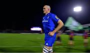 8 November 2019; Devin Toner of Leinster runs out prior to the Guinness PRO14 Round 6 match between Connacht and Leinster in the Sportsground in Galway. Photo by Brendan Moran/Sportsfile