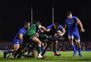 8 November 2019; Andrew Porter of Leinster on his way to scoring his side's first try during the Guinness PRO14 Round 6 match between Connacht and Leinster at the Sportsground in Galway. Photo by Ramsey Cardy/Sportsfile