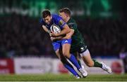 8 November 2019; Ross Byrne of Leinster is tackled by Peter Robb of Connacht during the Guinness PRO14 Round 6 match between Connacht and Leinster at the Sportsground in Galway. Photo by Ramsey Cardy/Sportsfile