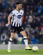 8 November 2019; Jordan Flores of Dundalk during the Unite the Union Champions Cup first leg match between Linfield and Dundalk at the National Football Stadium at Windsor Park in Belfast. Photo by Oliver McVeigh/Sportsfile