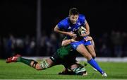 8 November 2019; Ross Byrne of Leinster is tackled by Cillian Gallagher of Connacht during the Guinness PRO14 Round 6 match between Connacht and Leinster in the Sportsground in Galway. Photo by Brendan Moran/Sportsfile