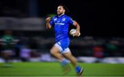 8 November 2019; James Lowe of Leinster on the way to scoring his side's sixth try during the Guinness PRO14 Round 6 match between Connacht and Leinster in the Sportsground in Galway. Photo by Brendan Moran/Sportsfile