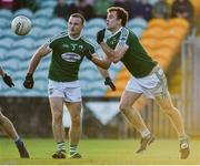 27 October 2019; Neil and Eamonn McGeel of Gaoth Dobhair during the Donegal County Senior Club Football Championship Final Replay match between Gaoth Dobhair and Naomh Conaill at Mac Cumhaill Park in Ballybofey, Donegal. Photo by Oliver McVeigh/Sportsfile