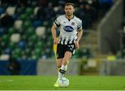 8 November 2019; Andy Boyle of Dundalk during the Unite the Union Champions Cup first leg match between Linfield and Dundalk at the National Football Stadium at Windsor Park in Belfast. Photo by Oliver McVeigh/Sportsfile