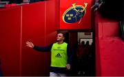 9 November 2019; Nick McCarthy of Munster walks out prior to the Guinness PRO14 Round 6 match between Munster and Ulster at Thomond Park in Limerick. Photo by Brendan Moran/Sportsfile