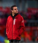 9 November 2019; Munster head coach Johann van Graan prior to the Guinness PRO14 Round 6 match between Munster and Ulster at Thomond Park in Limerick. Photo by Diarmuid Greene/Sportsfile