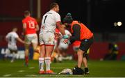 9 November 2019; Jack McGrath of Ulster reacts as he receives treatment on his hand during the Guinness PRO14 Round 6 match between Munster and Ulster at Thomond Park in Limerick. Photo by Diarmuid Greene/Sportsfile