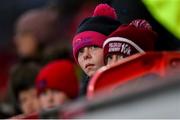 9 November 2019; Munster supporters look on during the Guinness PRO14 Round 6 match between Munster and Ulster at Thomond Park in Limerick. Photo by Diarmuid Greene/Sportsfile