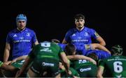 8 November 2019; Max Deegan, right, and Will Connors of Leinster during the Guinness PRO14 Round 6 match between Connacht and Leinster at the Sportsground in Galway. Photo by Ramsey Cardy/Sportsfile