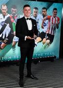 9 November 2019; Derry City PFA Ireland Premier Division Team of the Year player David Parkhouse during the PFA Ireland Awards 2019 at The Marker Hotel in Dublin. Photo by Seb Daly/Sportsfile
