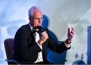 9 November 2019; Republic fof Ireland manager Mick McCarthy speaking during the PFA Ireland Awards 2019 at The Marker Hotel in Dublin. Photo by Seb Daly/Sportsfile