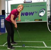 10 November 2019; LPGA tour player Stephanie Meadow in attendance at the launch of the Sports Extra Pass on NOW TV in Dundrum Town Centre on Saturday. The Sports Extra Pass means sports fans can now watch all the action on BT Sport and Premier Sports, including UEFA Champions League, Champions Cup Rugby and Premier League 3pm kick offs, all without a contract. For more information go to www.nowtv.com/ie. Photo by Matt Browne/Sportsfile