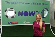 10 November 2019; LPGA tour player Stephanie Meadow in attendance at the launch of the Sports Extra Pass on NOW TV in Dundrum Town Centre on Saturday. The Sports Extra Pass means sports fans can now watch all the action on BT Sport and Premier Sports, including UEFA Champions League, Champions Cup Rugby and Premier League 3pm kick offs, all without a contract. For more information go to www.nowtv.com/ie. Photo by Matt Browne/Sportsfile