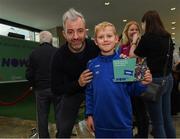10 November 2019; Former Republic of Ireland International football player Stephen Hunt with Matthew Reszka age 9 from Newbridge Co Kildare in attendance at the launch of the Sports Extra Pass on NOW TV in Dundrum Town Centre on Saturday. The Sports Extra Pass means sports fans can now watch all the action on BT Sport and Premier Sports, including UEFA Champions League, Champions Cup Rugby and Premier League 3pm kick offs, all without a contract. For more information go to www.nowtv.com/ie. Photo by Matt Browne/Sportsfile