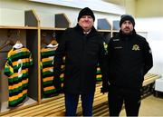 10 November 2019; Glen Rovers Secretary Jude O'Callaghan, left, and Kitman James O'Sullivan in the dressing room before the AIB Munster GAA Hurling Senior Club Championship Semi-Final match between Borris-Ileigh and Glen Rovers at Semple Stadium in Thurles, Tipperary. Photo by Ray McManus/Sportsfile
