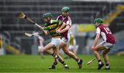 10 November 2019; Calvin Healy of Glen Rovers prepares to clear the sliothar under pressure from Glen Rovers' players David Cunningham and Liam Coughlan during the AIB Munster GAA Hurling Senior Club Championship Semi-Final match between Borris-Ileigh and Glen Rovers at Semple Stadium in Thurles, Tipperary. Photo by Ray McManus/Sportsfile