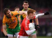 10 November 2019; Ciaran Gavin of Ballintubber St Enda's is tackled by Gary Sice of Corofin during the AIB Connacht GAA Football Senior Club Football Championship Semi-Final match between Corofin and Ballintubber St Enda's at Tuam Stadium in Tuam, Galway. Photo by Ramsey Cardy/Sportsfile