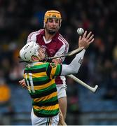 10 November 2019; Patrick Horgan of Glen Rovers is tackled by Seamus Burke of Borris-Ileigh resulting in a free, from which Horgan scored a goal, during the AIB Munster GAA Hurling Senior Club Championship Semi-Final match between Borris-Ileigh and Glen Rovers at Semple Stadium in Thurles, Tipperary. Photo by Ray McManus/Sportsfile