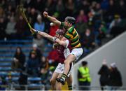 10 November 2019; David Cunningham of Glen Rovers, right, in action against Paddy Stapleton of Borris-Ileigh during the AIB Munster GAA Hurling Senior Club Championship Semi-Final match between Borris-Ileigh and Glen Rovers at Semple Stadium in Thurles, Tipperary. Photo by Ray McManus/Sportsfile