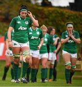10 November 2019; Ireland players following the Women's Rugby International match between Ireland and Wales at the UCD Bowl in Dublin. Photo by David Fitzgerald/Sportsfile