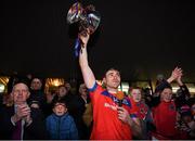 10 November 2019; Conor Cooney of St Thomas' lifts the trophy following the Galway County Senior Club Hurling Championship Final match between Liam Mellows and St Thomas' at Pearse Stadium in Galway. Photo by Harry Murphy/Sportsfile