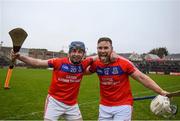 10 November 2019; Colin Fallon and Bernard Burke of St Thomas' celebrate following the Galway County Senior Club Hurling Championship Final match between Liam Mellows and St Thomas' at Pearse Stadium in Galway. Photo by Harry Murphy/Sportsfile