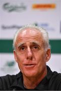 11 November 2019; Republic of Ireland manager Mick McCarthy during a Republic of Ireland press conference at the FAI National Training Centre in Abbotstown, Dublin. Photo by Seb Daly/Sportsfile