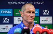11 November 2019; Senior coach Stuart Lancaster during a Leinster Rugby press conference at Leinster Rugby Headquarters in UCD, Dublin. Photo by Ramsey Cardy/Sportsfile