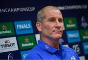 11 November 2019; Senior coach Stuart Lancaster during a Leinster Rugby press conference at Leinster Rugby Headquarters in UCD, Dublin. Photo by Ramsey Cardy/Sportsfile