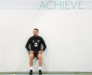 11 November 2019; Conor Hourihane during a gym session prior to a Republic of Ireland training session at the FAI National Training Centre in Abbotstown, Dublin. Photo by Stephen McCarthy/Sportsfile