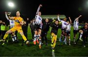 11 November 2019; Dundalk players celebrate after the Unite the Union Champions Cup Second Leg match between Dundalk and Linfield at Oriel Park in Dundalk, Louth. Photo by Eóin Noonan/Sportsfile