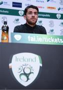 12 November 2019; Robbie Brady during a Republic of Ireland press conference at the FAI National Training Centre in Abbotstown, Dublin. Photo by Stephen McCarthy/Sportsfile