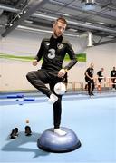 12 November 2019; Jack Byrne during a gym session prior to a Republic of Ireland training session at the FAI National Training Centre in Abbotstown, Dublin. Photo by Stephen McCarthy/SPORTSFILE