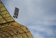 12 November 2019; A floodlight is seen over the stand prior to the UEFA Women's 2021 European Championships Qualifier - Group I match between Greece and Republic of Ireland at Nea Smyrni Stadium in Athens, Greece. Photo by Harry Murphy/Sportsfile