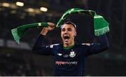 3 November 2019; Graham Burke of Shamrock Rovers celebrates following the extra.ie FAI Cup Final between Dundalk and Shamrock Rovers at the Aviva Stadium in Dublin. Photo by Stephen McCarthy/Sportsfile