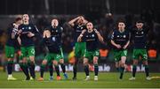 3 November 2019; Shamrock Rovers players react during the extra.ie FAI Cup Final between Dundalk and Shamrock Rovers at the Aviva Stadium in Dublin. Photo by Stephen McCarthy/Sportsfile