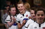 3 November 2019; Dundalk mascots during the extra.ie FAI Cup Final between Dundalk and Shamrock Rovers at the Aviva Stadium in Dublin. Photo by Stephen McCarthy/Sportsfile