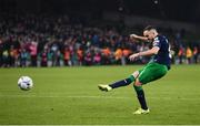 3 November 2019; Joey O'Brien of Shamrock Rovers takes a penalty during the extra.ie FAI Cup Final between Dundalk and Shamrock Rovers at the Aviva Stadium in Dublin. Photo by Stephen McCarthy/Sportsfile