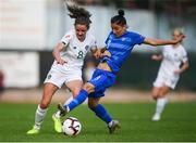 12 November 2019; Leanne Kiernan of Republic of Ireland in action against Kyriaki Kynossidou of Greece during the UEFA Women's 2021 European Championships Qualifier - Group I match between Greece and Republic of Ireland at Nea Smyrni Stadium in Athens, Greece. Photo by Harry Murphy/Sportsfile